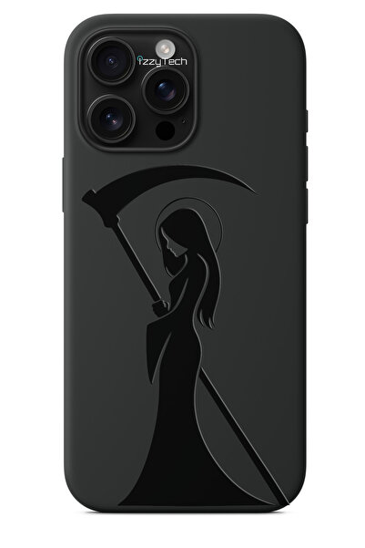 izzytech iPhone 15 Pro Max Compatible Black Phone Case – Fantastic Female Sil...