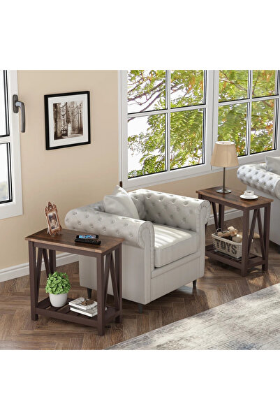 Poyraz Furniture Accessory Montaj Gerektirmeyen, Depolama Alanlı,Çubuklu Yan ...