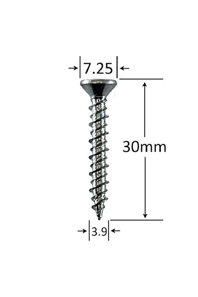 Gray Square Surub Cu Filet HI-LOW 3.9x30 - 500buc/cutie