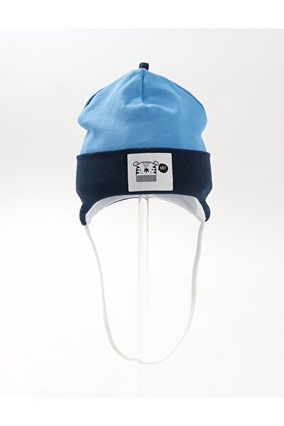 MiniKids Children's hat, hey teddy bear, navy blue