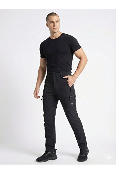 GAMP Men's Black Soft Shell Outdoor Pants