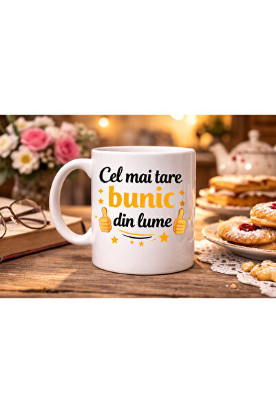 CumparaSMART Personalized white mug, World's Coolest Grandpa