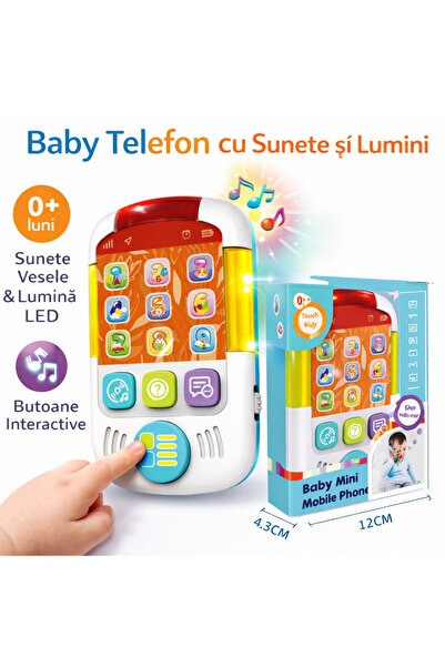 OEM Telefon interactiv pentru bebeluși, cu lumini și sunete
