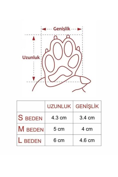 Dalian Home 4'lü Silikon Cırtlı Kedi Köpek Ayakkabı Seti | 4 Adet Kedi Köpek Ayakkabı