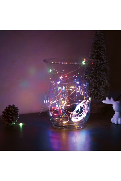 FAMİLY LED Christmas light string - 5 m -50 LEDs - multicolor, 3xAA