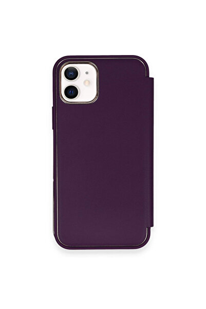 Shauan Shaun iPhone 12 Case with Dolpin Cover - Leather N Purple 8645123