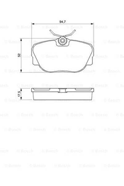 Bosch Set plăcuțe de frână, frână cu disc 0 986 491 730