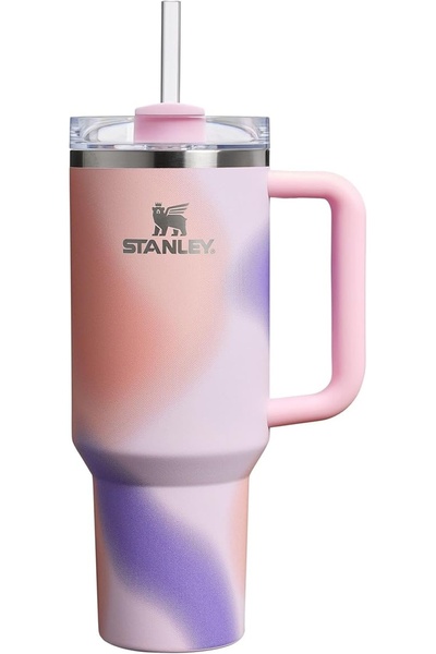Stanley Quencher H2.O Flowstate™ Tumbler Pipetli Termos | 1.18L Pembe Desenli