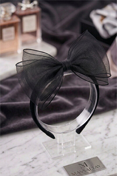 Massaltay Maternity Crown with Big Bow Chiffon Maternity Crown for Mother-To-...