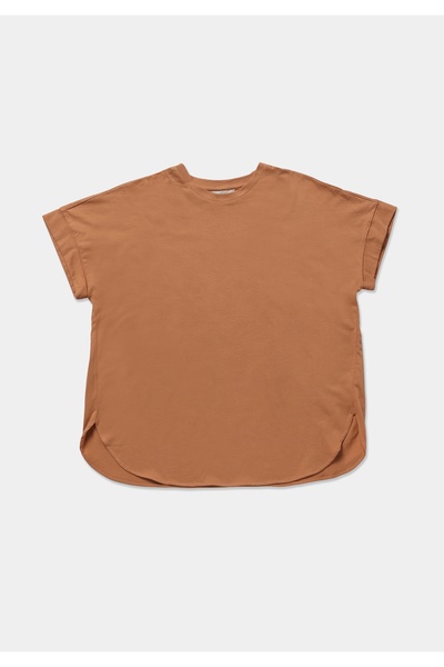Colin's Regular Fit Round Neck Plain Women's Orange Short Sleeve T-Shirt