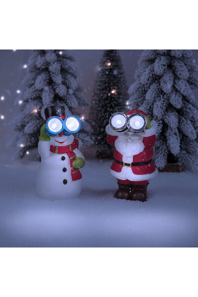 OEM Decorațiune solară de Crăciun – alb rece – 3 modele – 8 x 7,5 x 14 cm