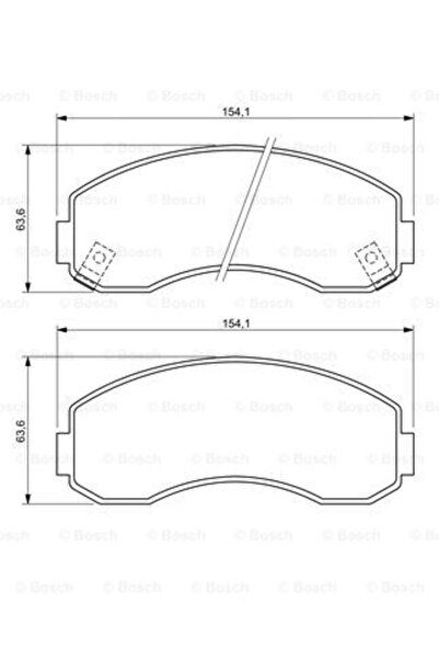 Bosch Σετ τακάκια φρένων, δισκόφρενο 0 986 494 314