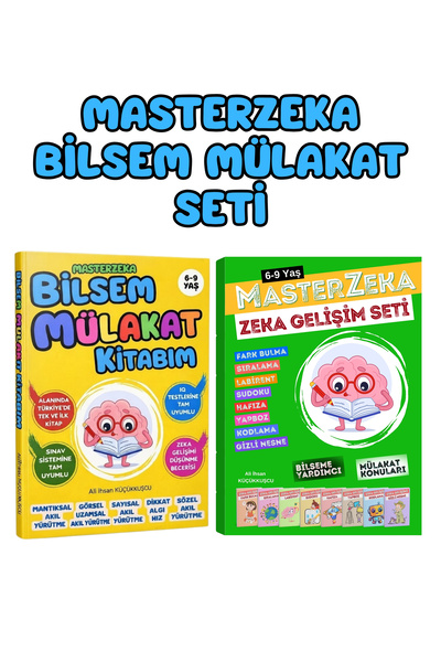 MasterZeka Bilsem mülakat ikili set. Tuzö zeka testine uyumlu kitaplar.