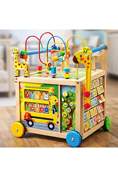 OEM Premergător de activități din lemn 6 în 1 pentru bebeluși