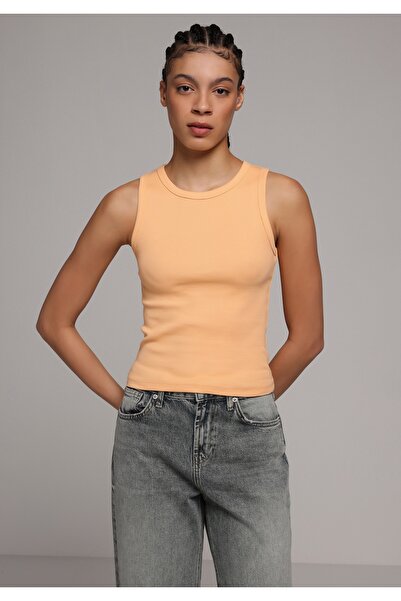Colin's Slim Fit Women's Orange Tank Top