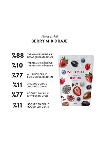 Patiswiss Berry Mix Draje, 60G