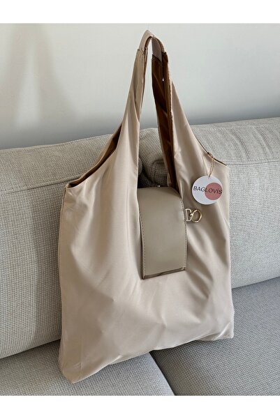 BAGLOVİS Foldable Cloth Bag with Large Volume That Can Be Folded to Bag – Key...