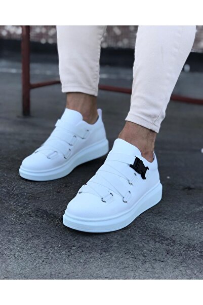 Zapatos Wg033 Men's Casual Buckled Skin Sports Sneakers Shoes Cbt - White