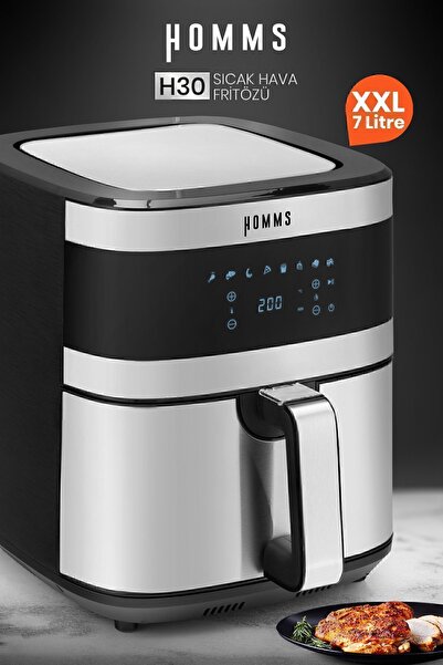 Genel Markalar H30 Xxl 7 Litre Geniş Hazneli Dokunmatik 8 Ön Ayarlı Airfryer ...
