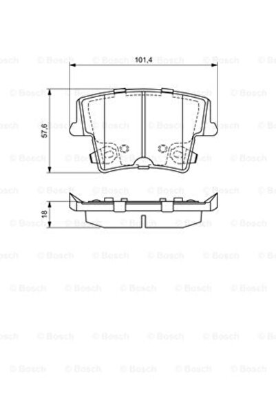 Bosch Set plăcuțe de frână, frână cu disc 0 986 494 678