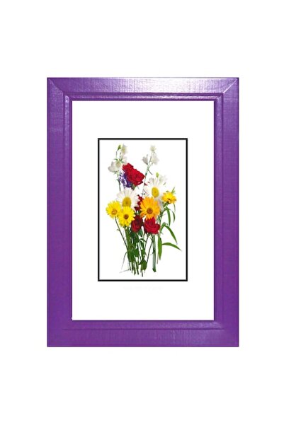 NST Rama foto lemn masiv, 30 x 40 cm, Mov, Produs Romanesc