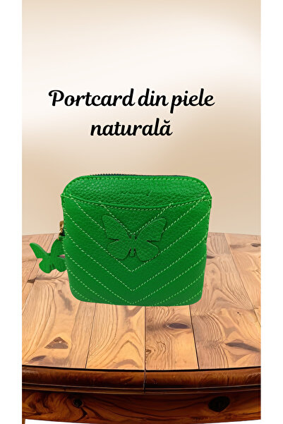 OEM Genuine Leather Card Holder with zipper, slim card holder, Compact card h...