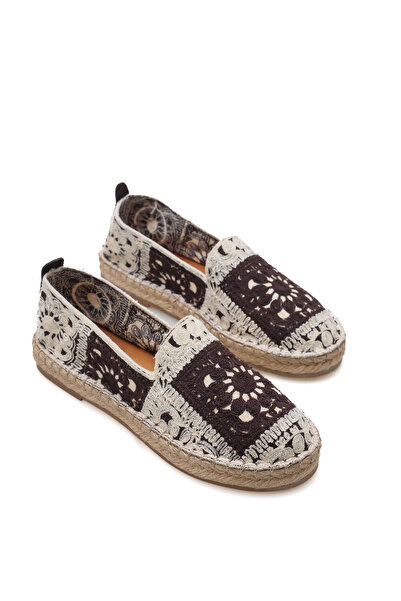 STARK SHOES Kadın Dantel Örgü Espadril