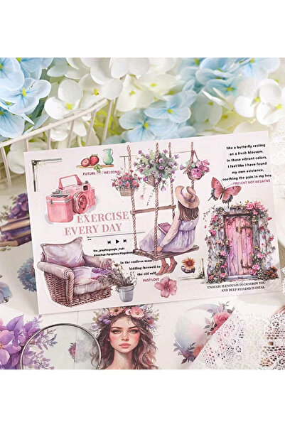 Kolbi Craft 1 ورقة تحتوي على 19 ملصقًا من نوع واشي للدفاتر والسكراب بوك والكم...