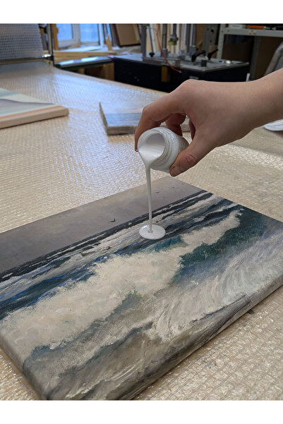 Yuka Resim Verniği 150 ml Su Bazlı 1 Adet Resim Parlatıcı Vernik 150 ml 1 Adet