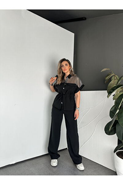 Zerrincan Giyim Black Silver Mesh Premium Set