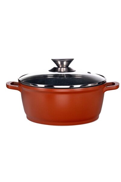 Antoniabeautyshop Aluminum casserole, non-stick coating, with glass lid, 20 c...