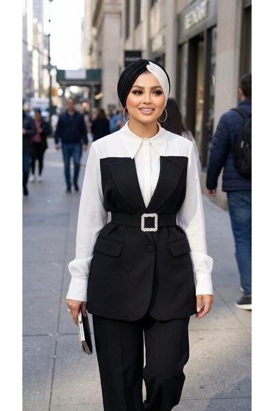 Moda Nurhan Tasarım siyah gömlek ceket