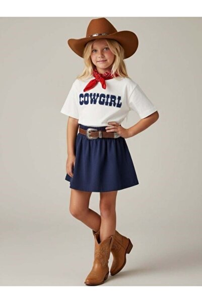 Zekids Girl's Design T-Shirt