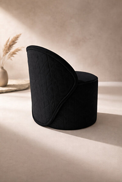 pufunny Sırtlı Puf, Minimalist Berjer, Çay Seti, Dekoratif Puf