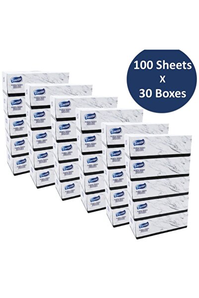 Finesse Daily Care Facial Tissue - Pack of 30 Boxes, 2 Ply