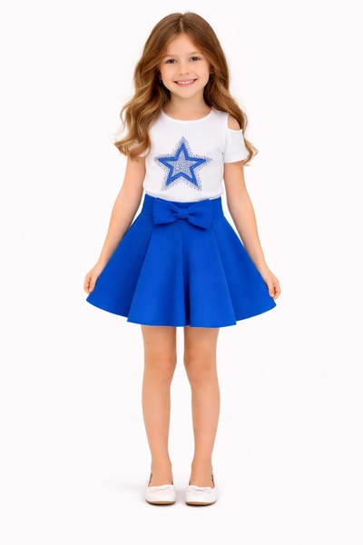 Nacar Kız Çocuk Modeli Badi Şık Skuba etek Takım 23 Nisan 29 Ekim Gösteri Kıy...