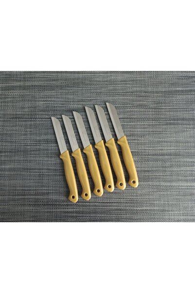SOLİNGEN Meyve Bıçağı 6'lı Simli GOLD RENK