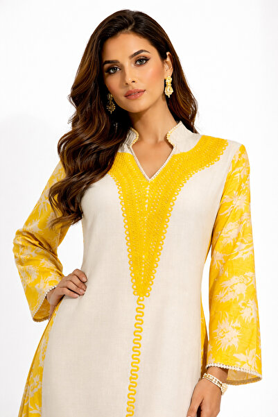 THOGUE Women's jalabiya with luxurious embroidery