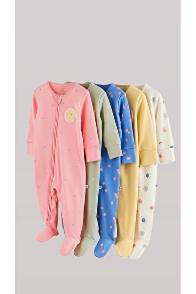 Next Baby Floral Print 5-Piece Jumpsuit Set