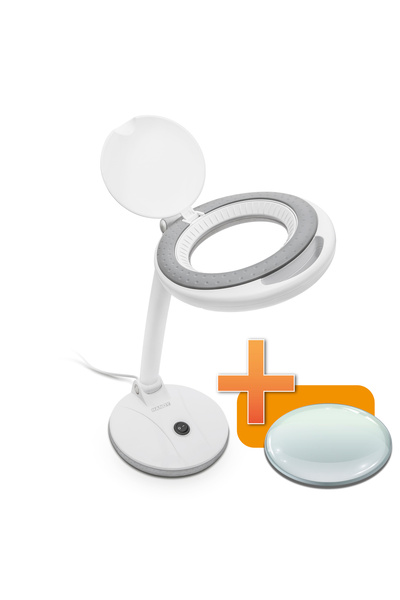 Handy LED lamp - magnifying glass - 4 "- 100 mm