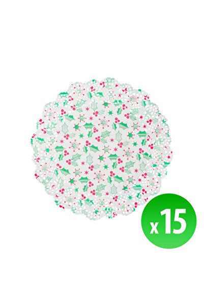 FAMİLY Red paper napkins - 21.5 cm - 15 pcs. /pack