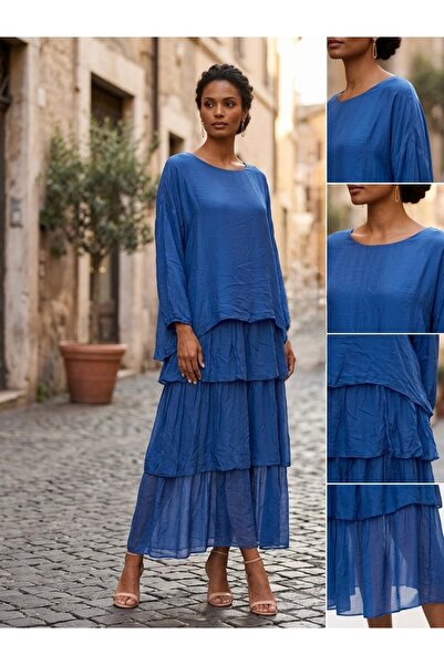 Rabiossa Women's Long Silk Dress