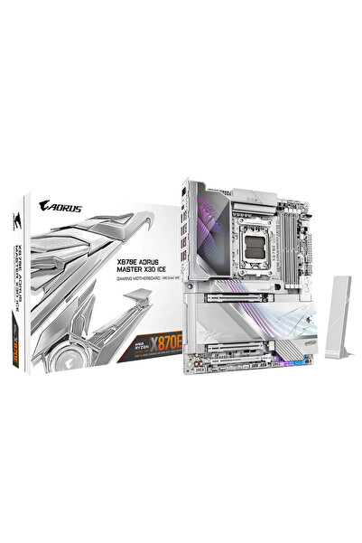 Gigabyte X870E AORUS MASTER X ICE DDR5 M.2 HDMI DP ATX AM5
