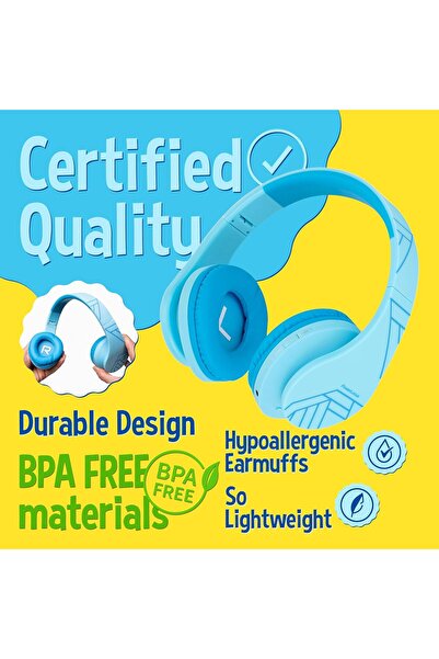 PowerLocus Kids Headphones, P2 Bluetooth Headphones for Kids with Volume Limi...