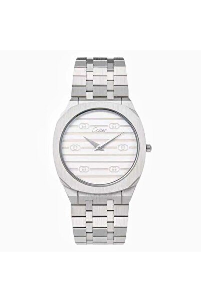 Cotier Luxury men's watch in silver