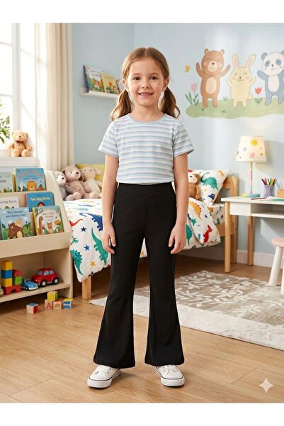 Yağmur Giyim Civelek Flared F Corded Fabric Girls' Tights 5-13 Years 0113114