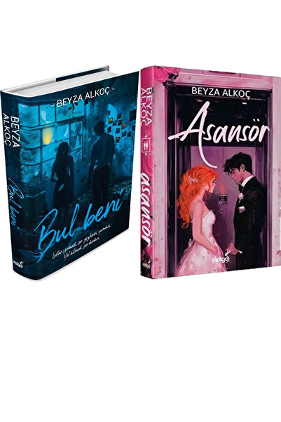 İndigo Kitap Bul Beni Ciltli ve Asansör Ciltli (Beyza Alkoç) 2'li Set