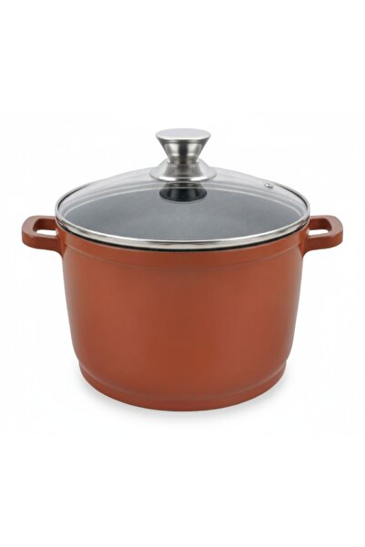 Antoniabeautyshop Aluminum casserole, marbled ceramic coating, with lid, 7.30...