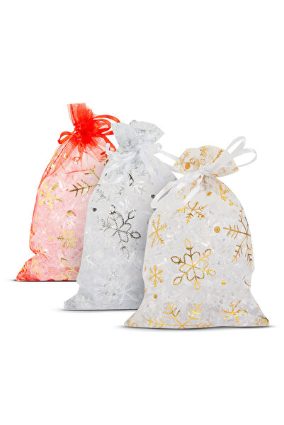 FAMİLY Organza gift bag - 3 types - 10 x 15 cm