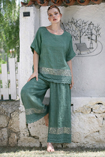 MENSAR OTANTİK Linen Sequin Set